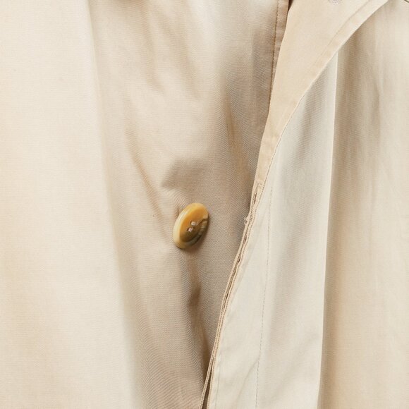 Burberry Vintage Beige Cotton-Blend Balmacaan Coat - Picture 7 of 12